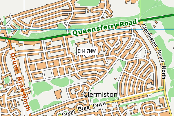 EH4 7NW map - OS VectorMap District (Ordnance Survey)