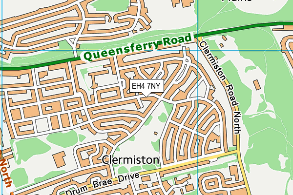 EH4 7NY map - OS VectorMap District (Ordnance Survey)