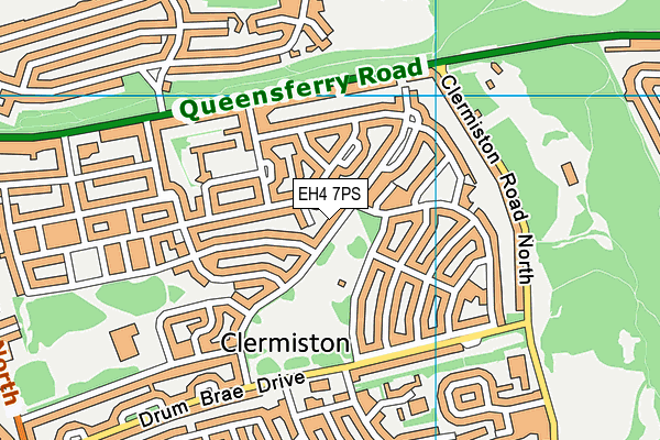 EH4 7PS map - OS VectorMap District (Ordnance Survey)