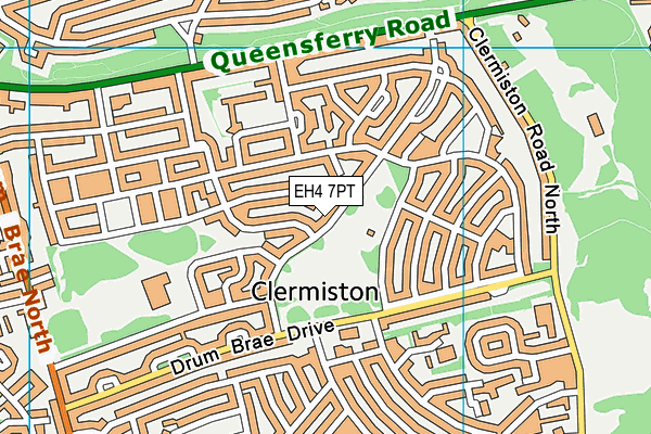 EH4 7PT map - OS VectorMap District (Ordnance Survey)