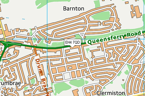 EH4 7QD map - OS VectorMap District (Ordnance Survey)