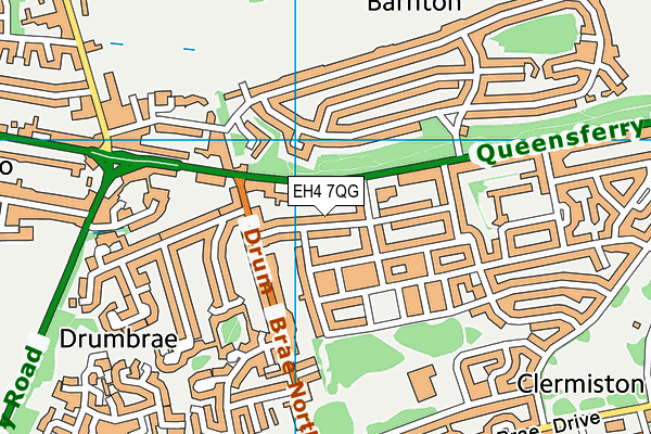 EH4 7QG map - OS VectorMap District (Ordnance Survey)