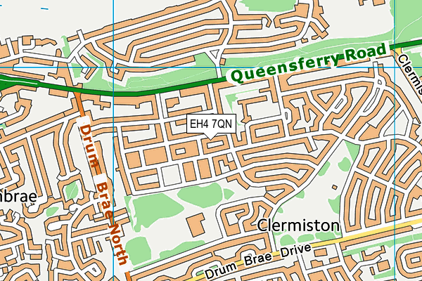 EH4 7QN map - OS VectorMap District (Ordnance Survey)
