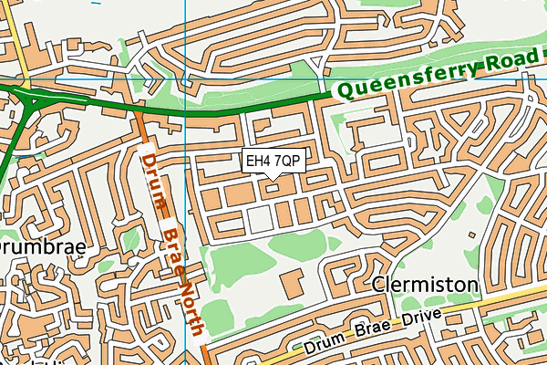 EH4 7QP map - OS VectorMap District (Ordnance Survey)