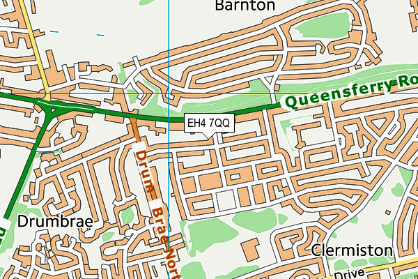 EH4 7QQ map - OS VectorMap District (Ordnance Survey)