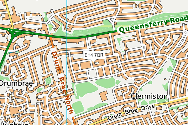 EH4 7QR map - OS VectorMap District (Ordnance Survey)