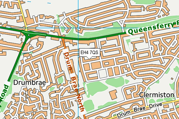 EH4 7QS map - OS VectorMap District (Ordnance Survey)