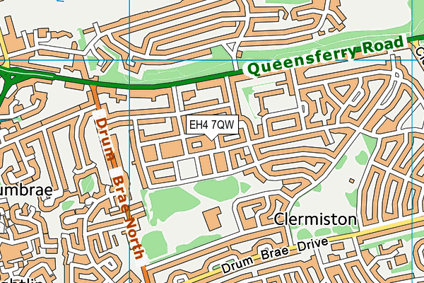 EH4 7QW map - OS VectorMap District (Ordnance Survey)