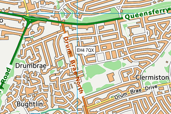 EH4 7QX map - OS VectorMap District (Ordnance Survey)