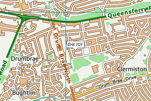 EH4 7QY map - OS VectorMap District (Ordnance Survey)