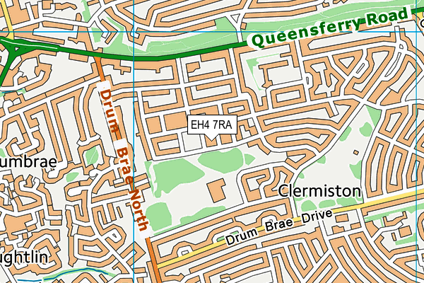 EH4 7RA map - OS VectorMap District (Ordnance Survey)