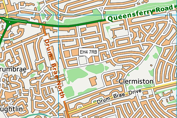EH4 7RB map - OS VectorMap District (Ordnance Survey)