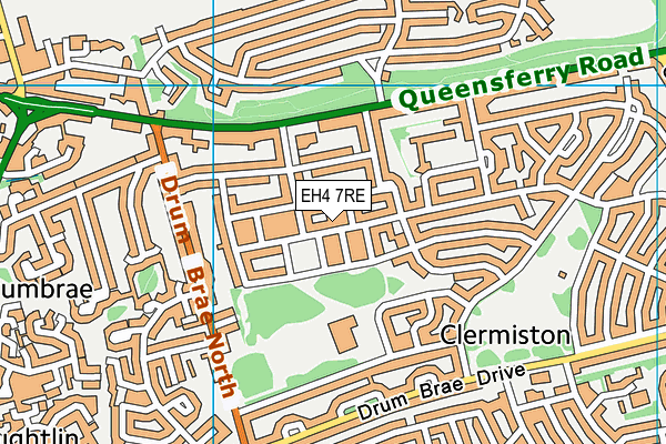 EH4 7RE map - OS VectorMap District (Ordnance Survey)