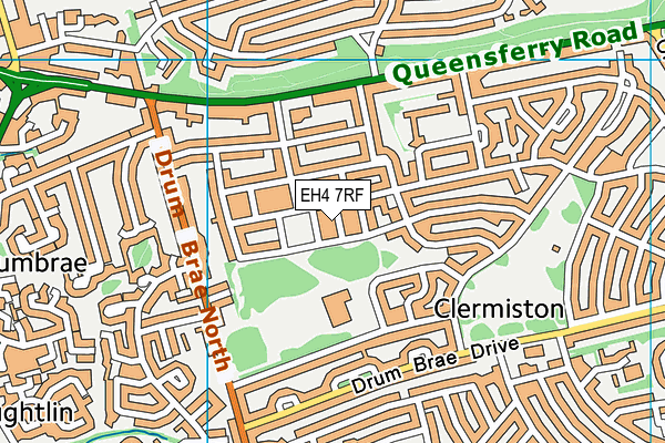 EH4 7RF map - OS VectorMap District (Ordnance Survey)