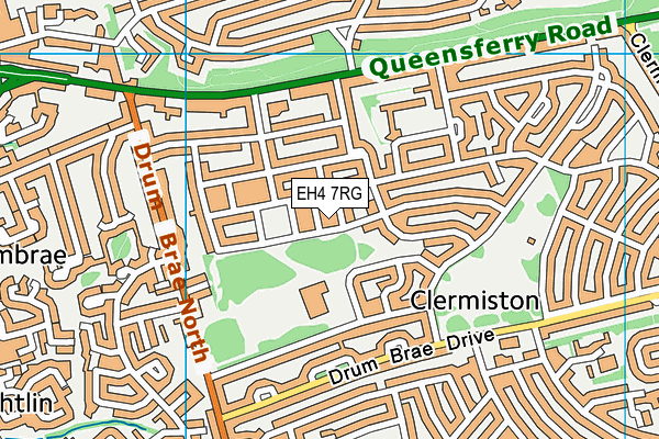 EH4 7RG map - OS VectorMap District (Ordnance Survey)