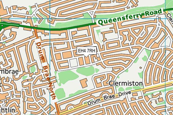 EH4 7RH map - OS VectorMap District (Ordnance Survey)