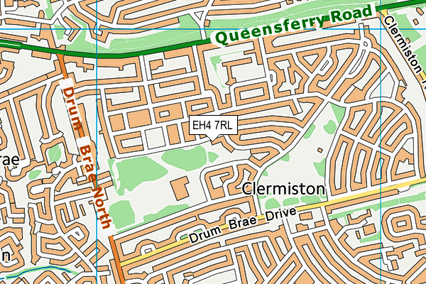 EH4 7RL map - OS VectorMap District (Ordnance Survey)