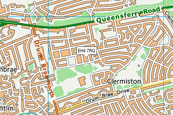 EH4 7RQ map - OS VectorMap District (Ordnance Survey)