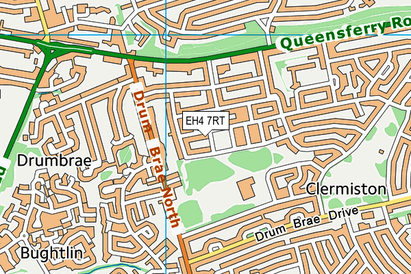 EH4 7RT map - OS VectorMap District (Ordnance Survey)