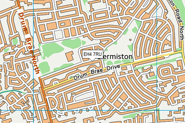 EH4 7RU map - OS VectorMap District (Ordnance Survey)