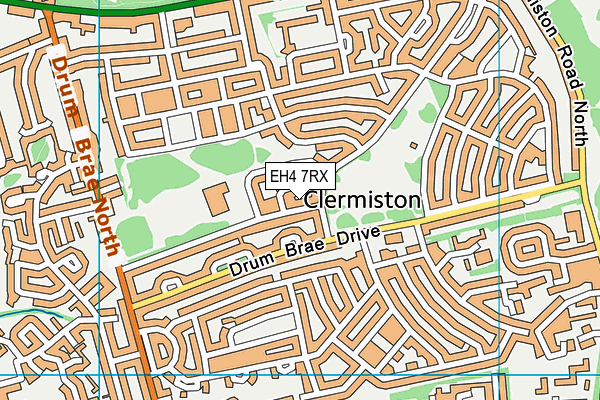 EH4 7RX map - OS VectorMap District (Ordnance Survey)
