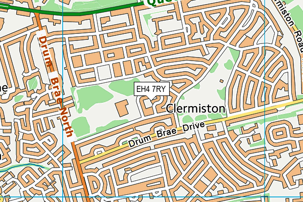 EH4 7RY map - OS VectorMap District (Ordnance Survey)