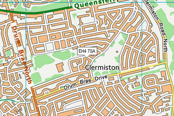 EH4 7SA map - OS VectorMap District (Ordnance Survey)