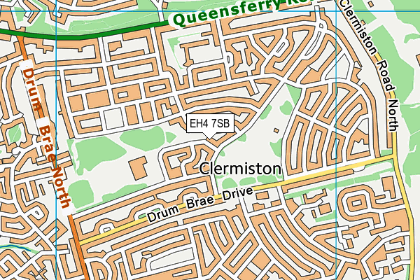 EH4 7SB map - OS VectorMap District (Ordnance Survey)