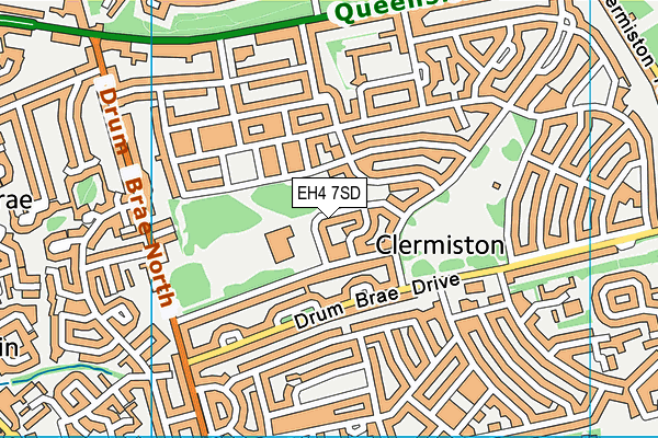 EH4 7SD map - OS VectorMap District (Ordnance Survey)