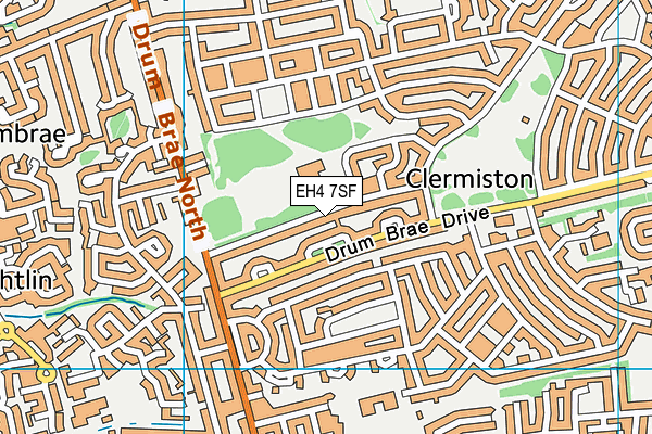 EH4 7SF map - OS VectorMap District (Ordnance Survey)