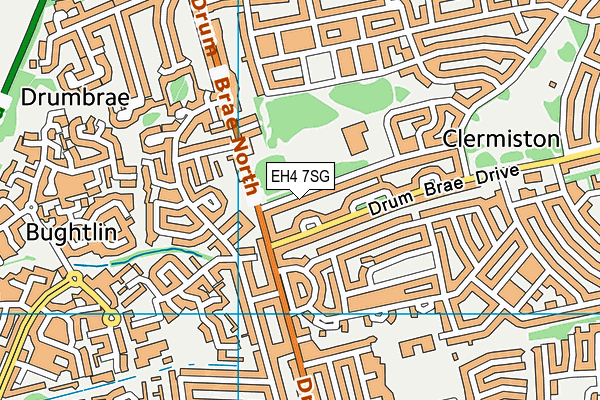 EH4 7SG map - OS VectorMap District (Ordnance Survey)