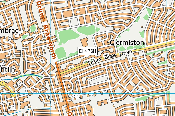 EH4 7SH map - OS VectorMap District (Ordnance Survey)