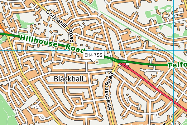 EH4 7SS map - OS VectorMap District (Ordnance Survey)