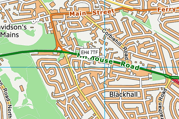 EH4 7TF map - OS VectorMap District (Ordnance Survey)
