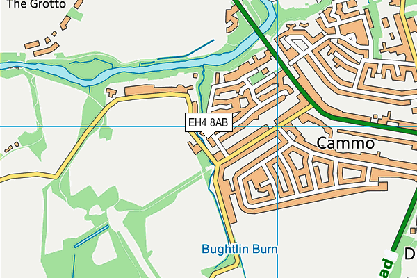 EH4 8AB map - OS VectorMap District (Ordnance Survey)