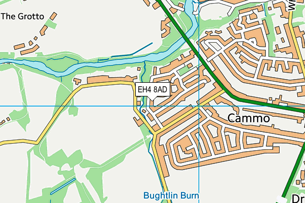 EH4 8AD map - OS VectorMap District (Ordnance Survey)