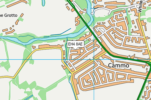 EH4 8AE map - OS VectorMap District (Ordnance Survey)