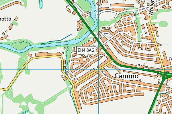 EH4 8AG map - OS VectorMap District (Ordnance Survey)