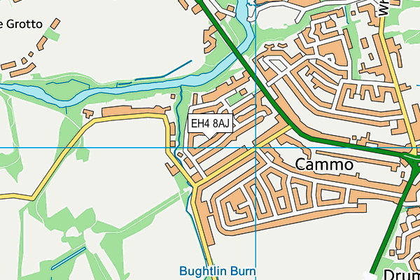 EH4 8AJ map - OS VectorMap District (Ordnance Survey)