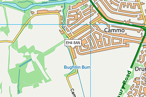 EH4 8AN map - OS VectorMap District (Ordnance Survey)