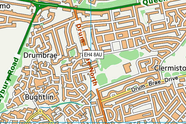 EH4 8AU map - OS VectorMap District (Ordnance Survey)