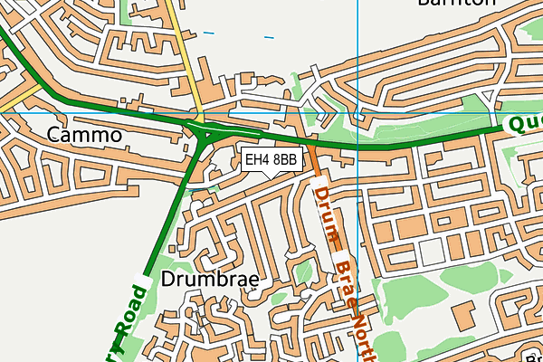 EH4 8BB map - OS VectorMap District (Ordnance Survey)