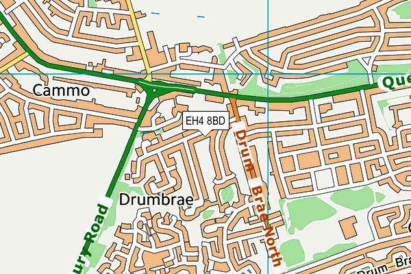 EH4 8BD map - OS VectorMap District (Ordnance Survey)