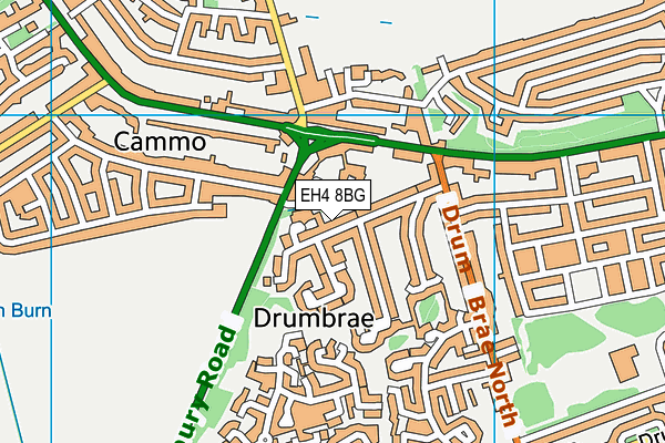 EH4 8BG map - OS VectorMap District (Ordnance Survey)