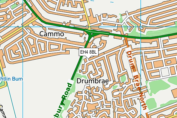 EH4 8BL map - OS VectorMap District (Ordnance Survey)