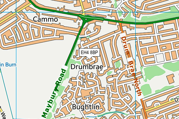 EH4 8BP map - OS VectorMap District (Ordnance Survey)
