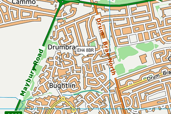 EH4 8BR map - OS VectorMap District (Ordnance Survey)