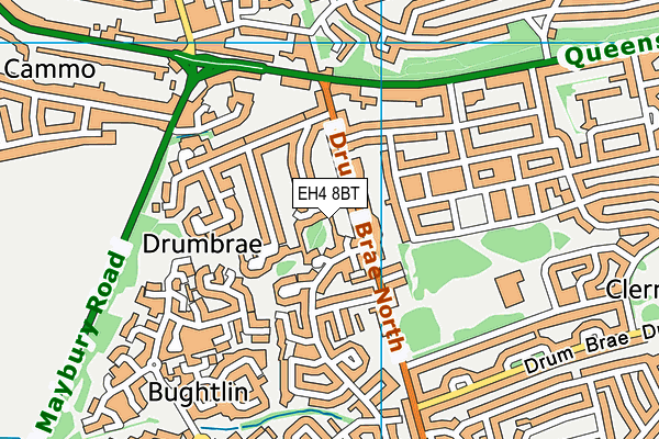 EH4 8BT map - OS VectorMap District (Ordnance Survey)