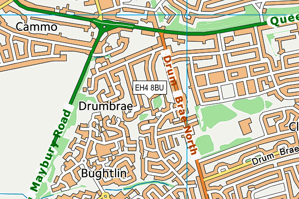 EH4 8BU map - OS VectorMap District (Ordnance Survey)