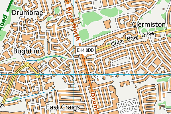 EH4 8DD map - OS VectorMap District (Ordnance Survey)
